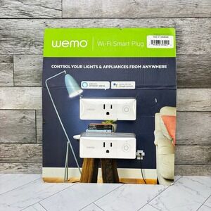 Wemo Smart Plug 2-pack WI-FI Work w/Alexa Google Assistant Nest